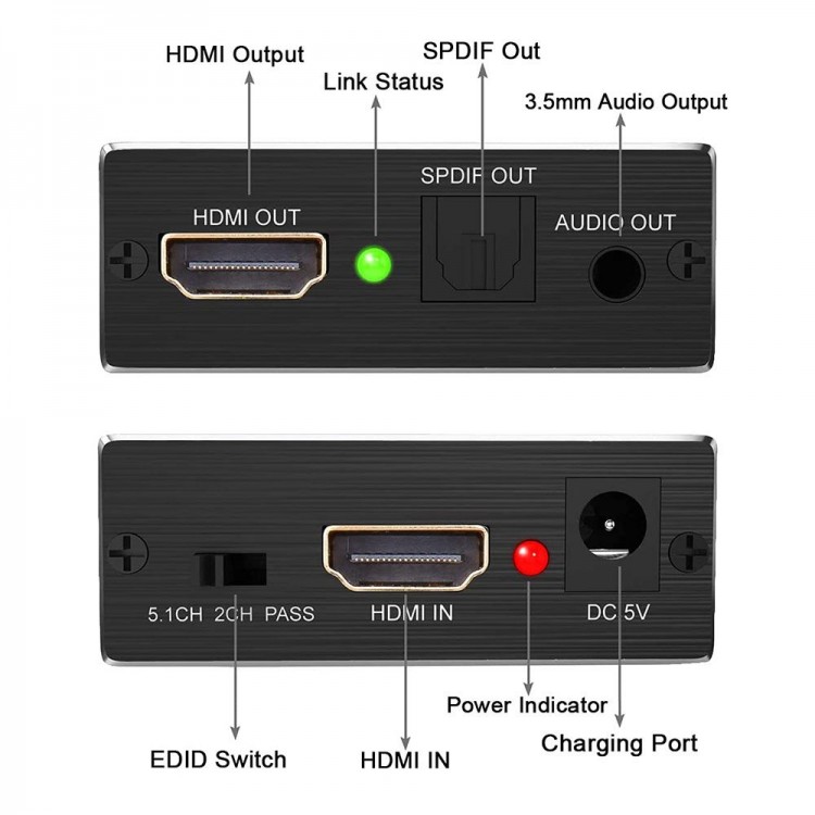 Hdtv audio extractor hdmi 4k 2k ses ayırıcı hdmi giriş optik aux çıkış Hdtv audio extractor hdmi 4k 2k ses ayırıcı hdmi giriş optik aux çıkış