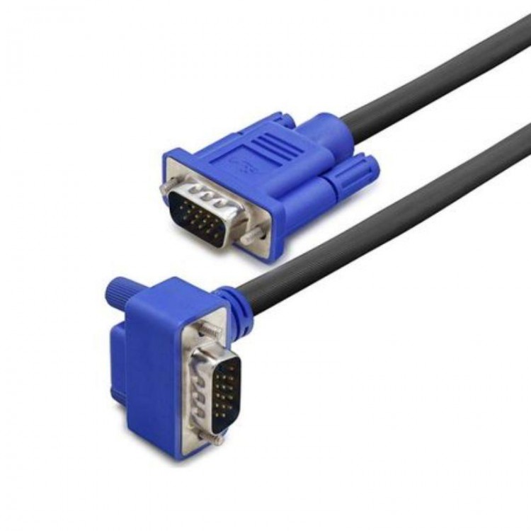 1.5 metre 90 derece vga kablo L vga kablo