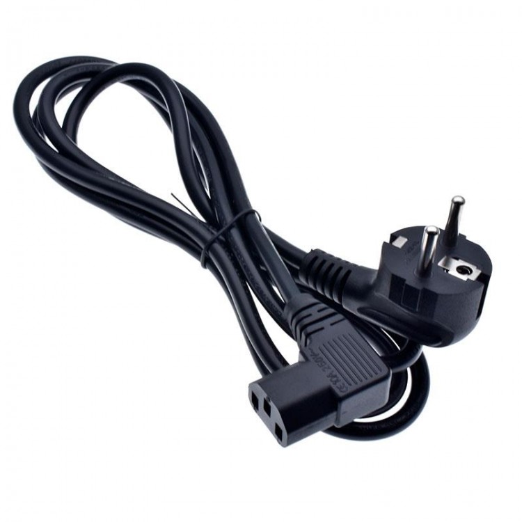 Power  güç kablosu 3x0.75 L tipi 90 derece power güç kablo 2m