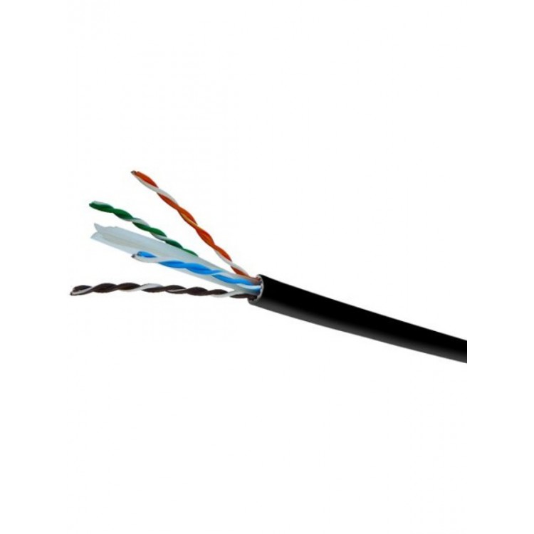 15 metre dış cephe cat6 kablo 15 metre siyah ethernet kablosu dış ortam