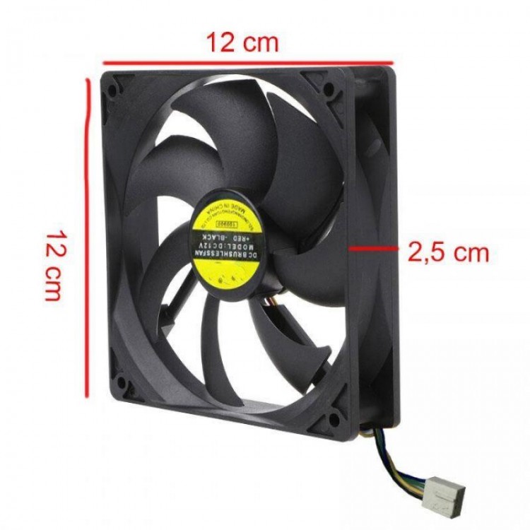 12 cm 12 volt fan 12 volt 12 cm 4 pinli 20 cm kablo uzunluğu 120x120x25mm fan 12 cm 12 volt fan 12 volt 12 cm 4 pinli 20 cm kablo uzunluğu 120x120x25mm fan
