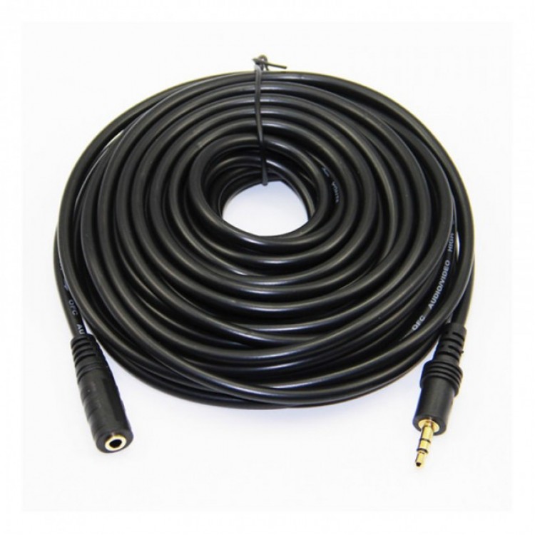 3.5mm stereo dişi erkek kulaklık uzatma kablosu auz uzatma kablosu 15m