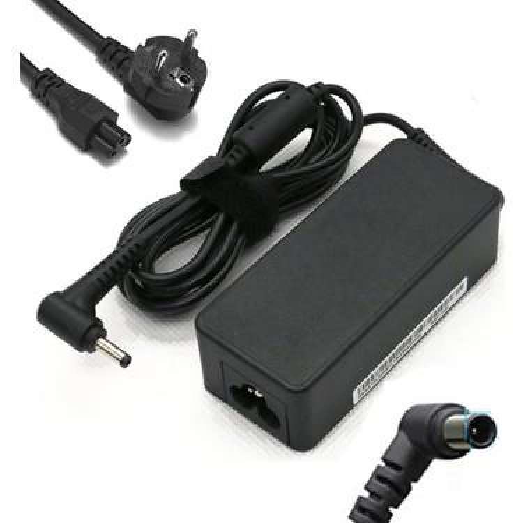 notebook adaptörü 19 volt 2.1 amper 6.5 mm 4.4 mm 90 derece