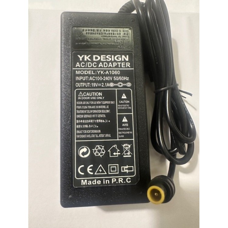 19 volt monitör adaptörü 19 volt 2.1 amper 6.5 mm 4.4 mm adaptör