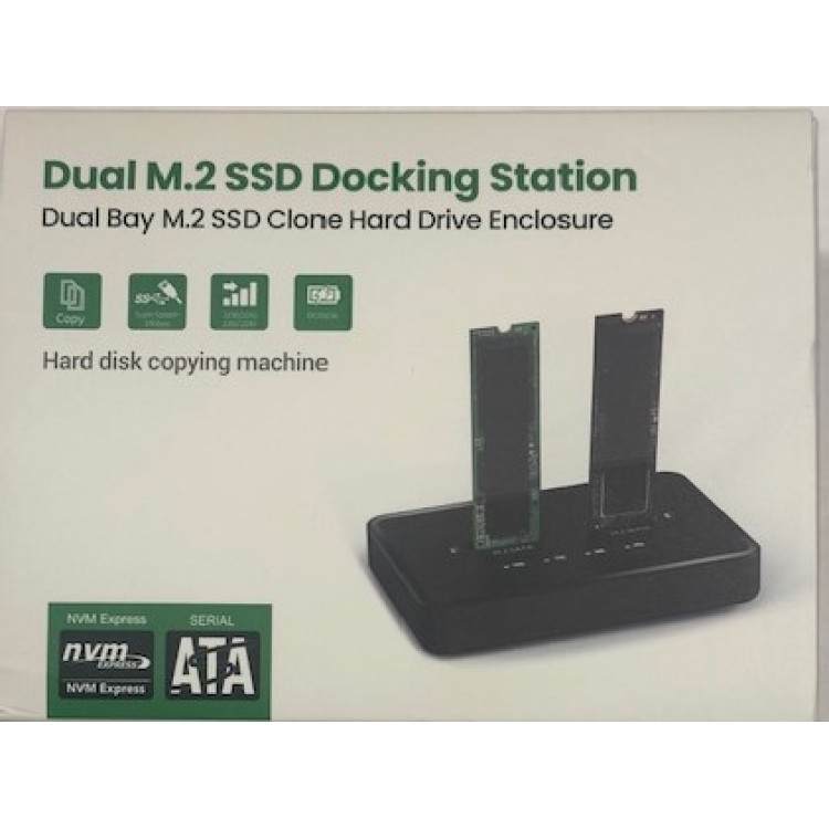 2 port nvme,ngff docking 2port m2 ssd dock