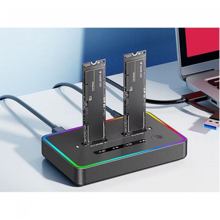 2 port nvme,ngff docking 2port m2 ssd dock