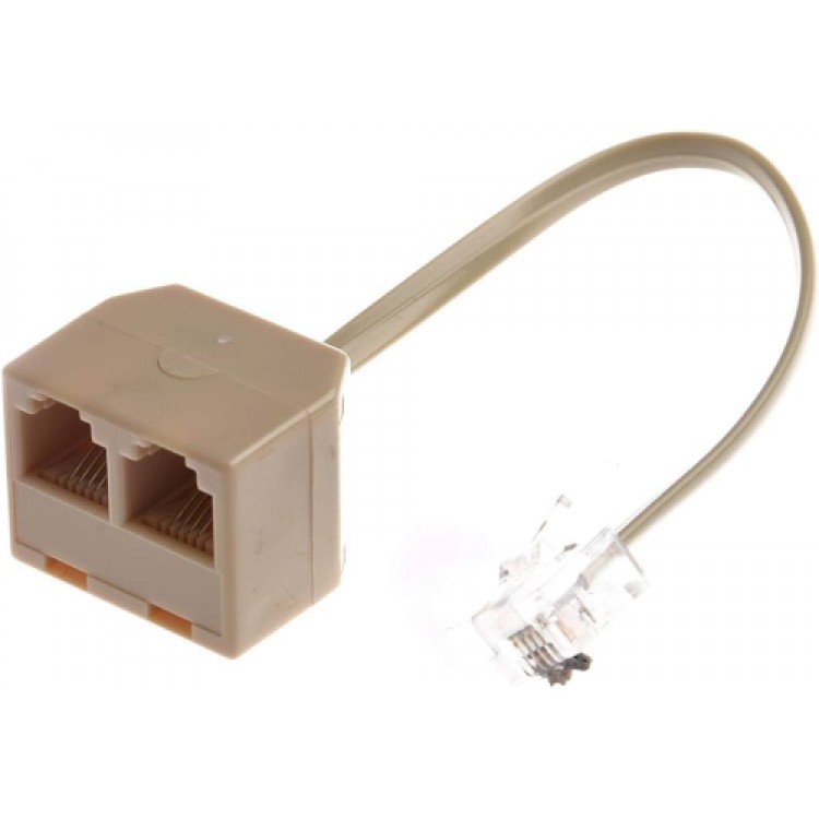 2 port rj11 splitter 2 li rj11 çoğaltıcı kablolu rj11 çoğaltıcı