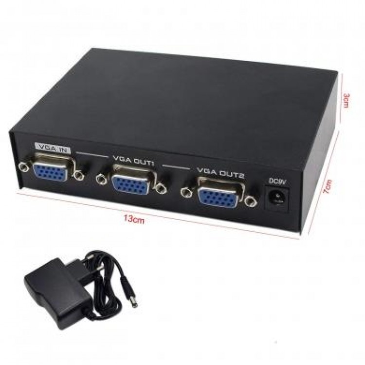 2 port vga çoğaltıcı 2 port vga splitter 200 mhz