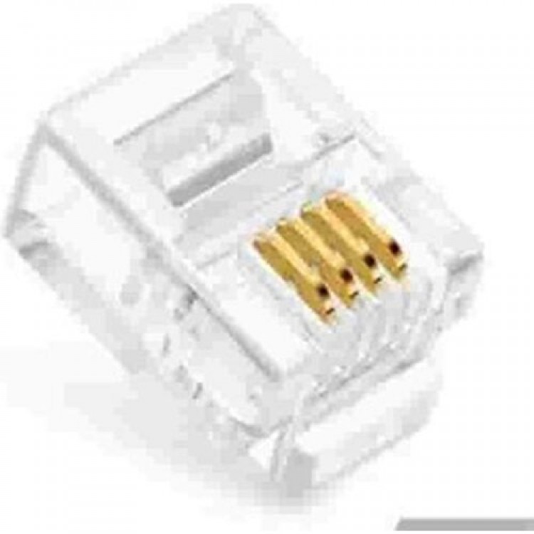 20 adet rj11 cat 3 6p 4c konnektör jack telefon konnektör