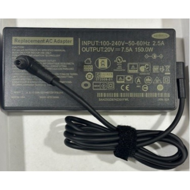 20 volt 7.5A adaptör 150 watt 6.0 mm 3.7 mm  notebook adaptör