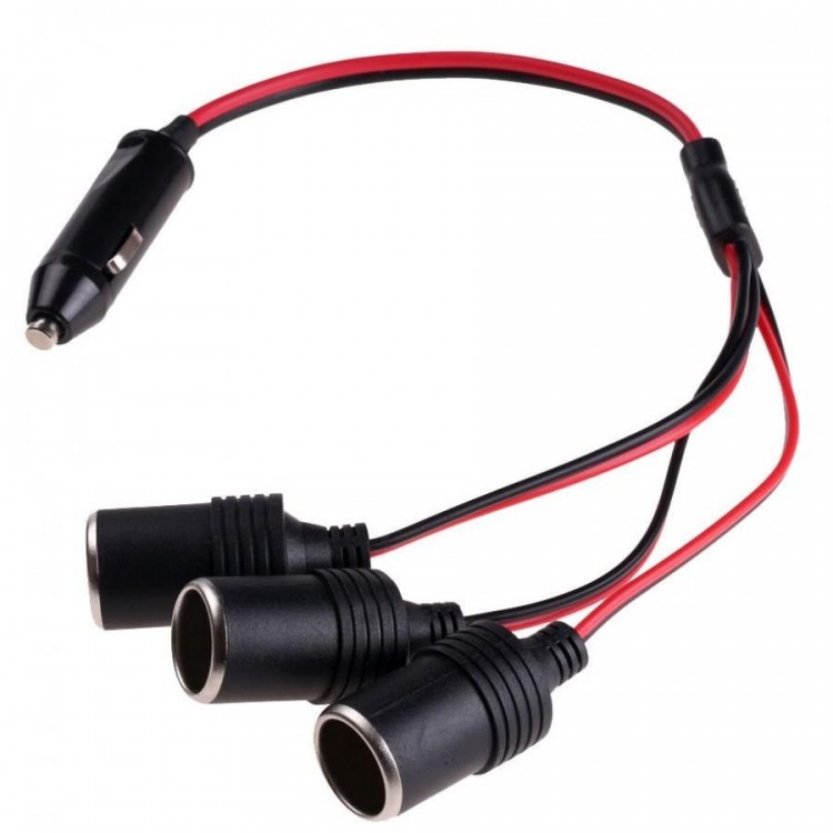 Çakmak uzatma kablosu 40 cm 3 port çakmak çoğaltıcı