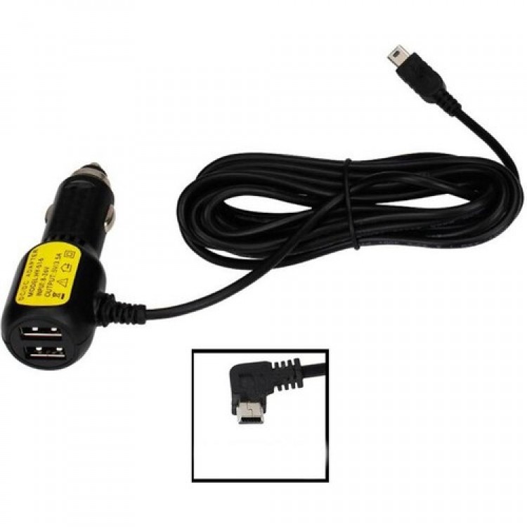 3 metre mini usb araç kamera şarj aleti 5 pin mini usb navigasyon şarj aleti 5 volt 3.5 amper 2 port usb mini usb şarj aleti ATL-2023-0653