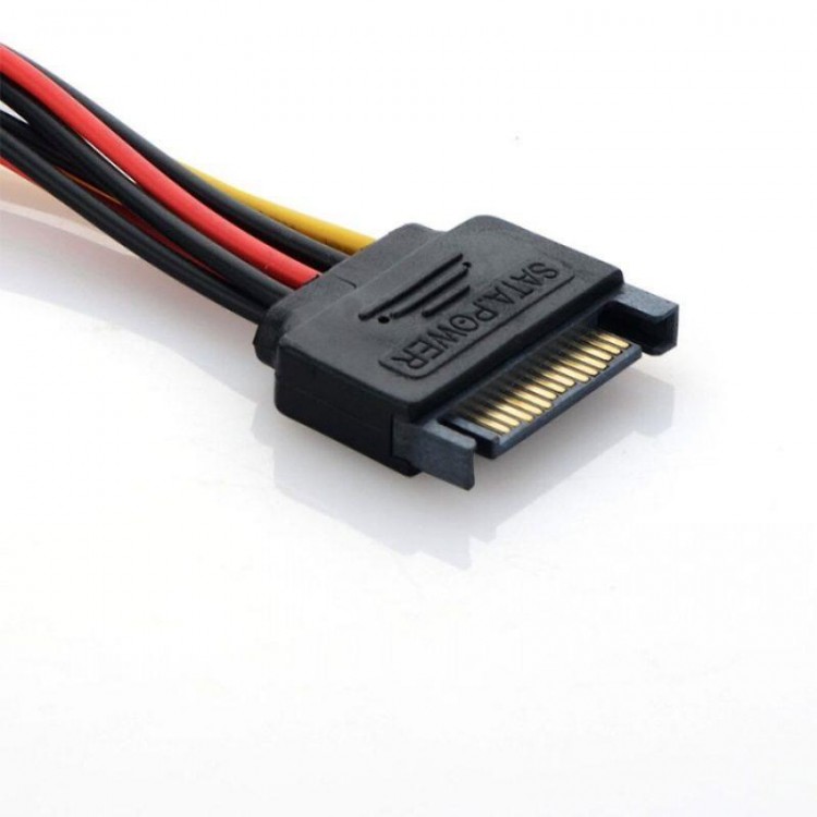 Dişi ide power erkek sata power 2x dişi molex erkek sata power kablo Dişi ide power erkek sata power 2x dişi molex erkek sata power kablo