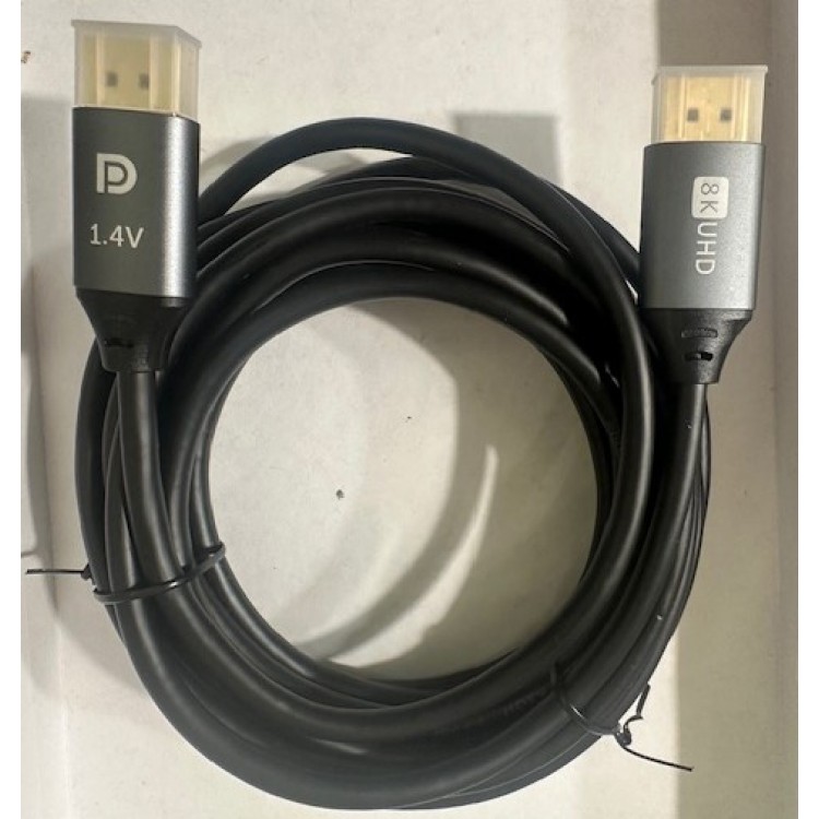 5 metre 8k displayport kablo 5 metre 1.4v displayport kablo