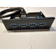4 port usb 3.0 panel 3.5'' kasa için 4 port usb 3.0 ön panel