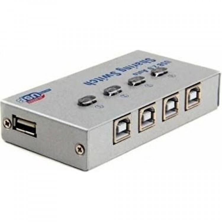 4 port usb switch 4 port sharing 4 kasa 1 yazıcı 1 yazıcı 4 bilgisayar