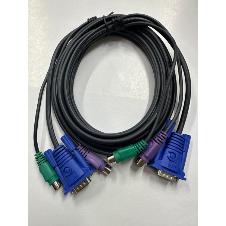 kvm switch kablosu erkek erkek kvm kablo 5m