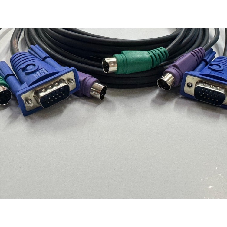 kvm switch kablosu erkek erkek kvm kablo 5m