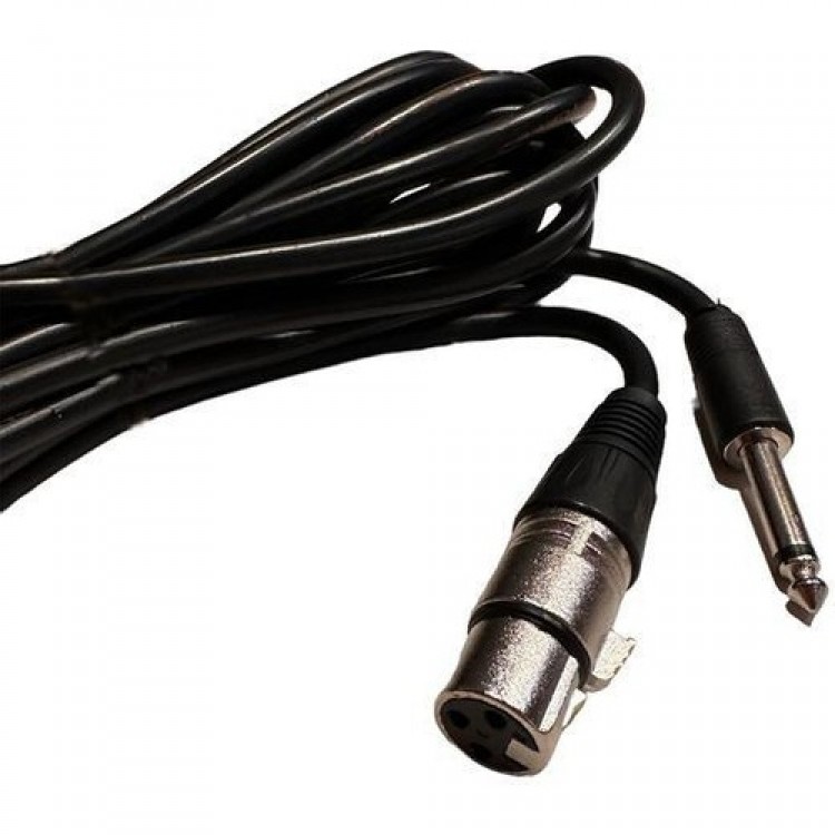 5 metre mikrofon kablosu 6.3 mm mono xlr kablo 5 metre el mikrofonu amfi kablosu