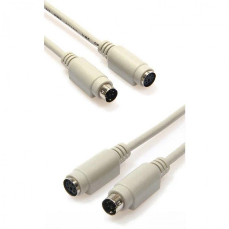 5 metre ps2 uzatma kablosu dişi erkek ps2 kablo ps2 klavye kablosu ps2 mouse uzatma kablosu