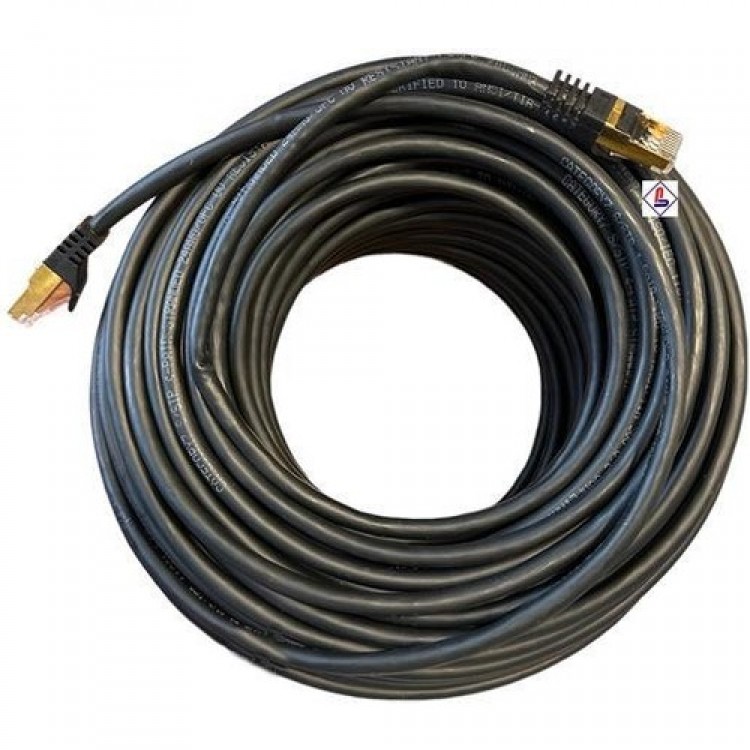 50 metre cat7 kablo siyah cat7 kablo 50 metre