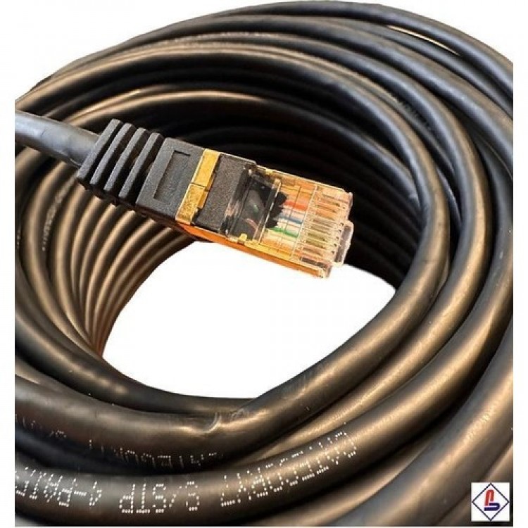 50 metre cat7 kablo siyah cat7 kablo 50 metre