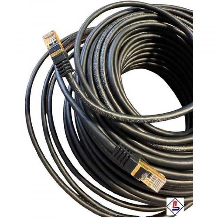 50 metre cat7 kablo siyah cat7 kablo 50 metre