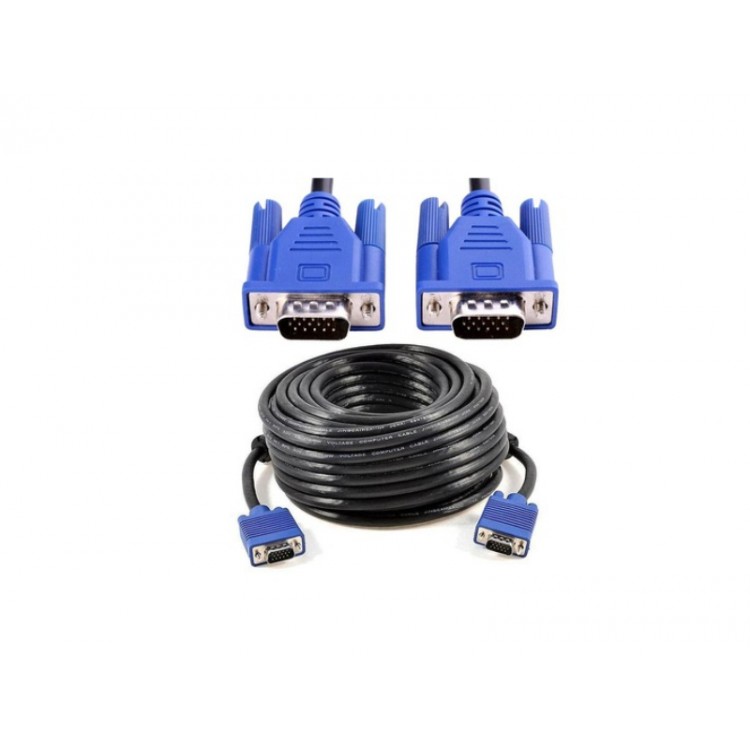 50 metre vga kablo 50 metre 15 pin erkek erkek kablo 50 metre altın uçlu vga kablo