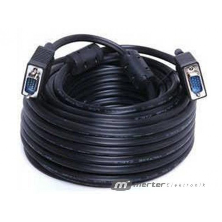 50 metre vga kablo 50 metre 15 pin erkek erkek kablo 50 metre altın uçlu vga kablo