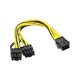 6 pin power çoğaltıcı kablo 6 pin 2x6 pin power çoklayıcı 6 pin 8 pin ekran kartı power çoğaltıcı