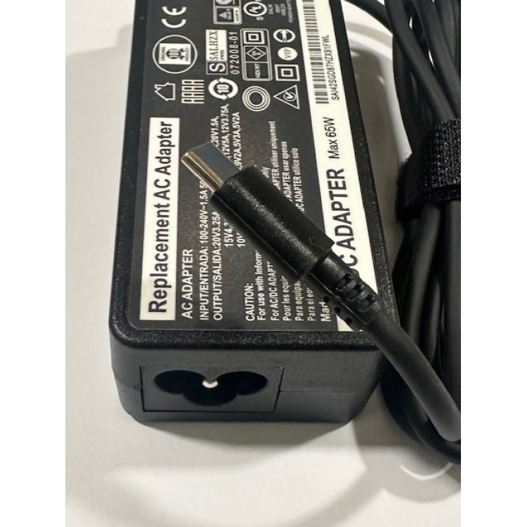 20 volt 3.25 amper typec adaptör 65 watt typec adaptör