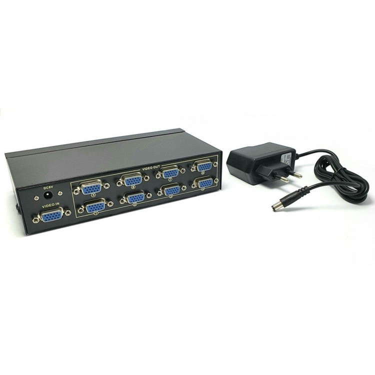 8 port vga splitter 8 port vga çoğaltıcı 200 mhz 8 port vga splitter
