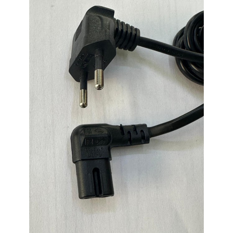 90 derece televizyon power kablo 2.5 metre L teyp power kablo