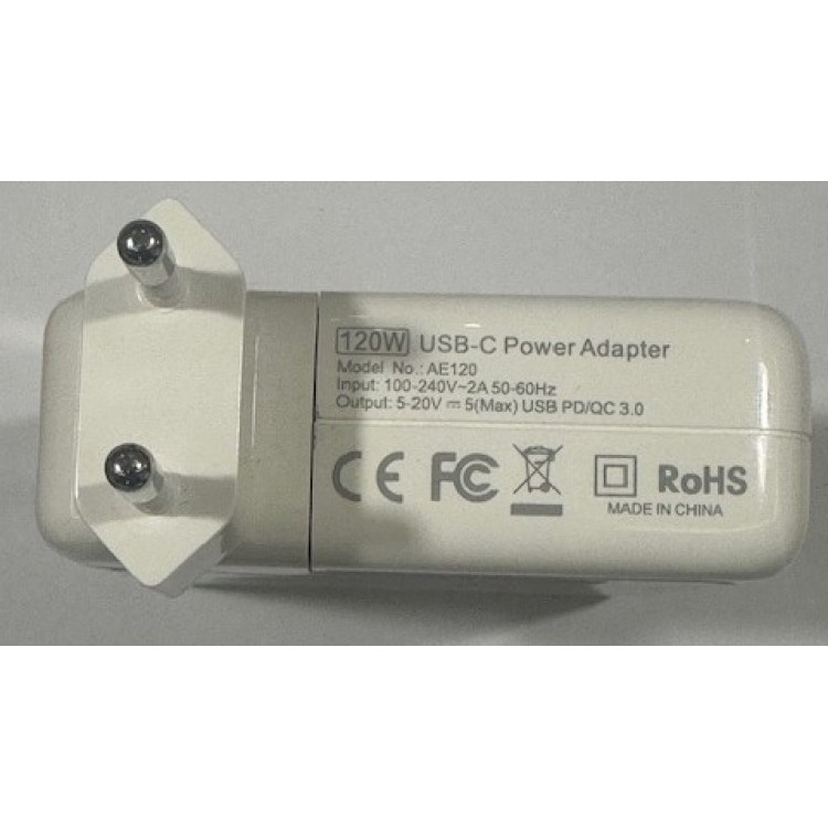 120 watt macbook uyumlu adaptör 20 volt 5 amper typec adaptör