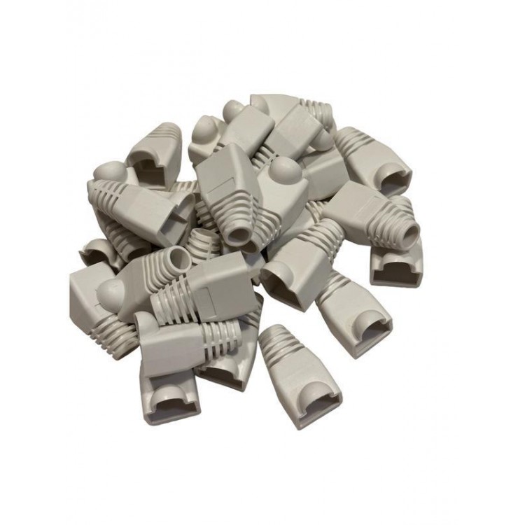 Beyaz cat5 kılıf beyaz cat6 kılıf rj45 koruma kılıfı beyaz 100 adet