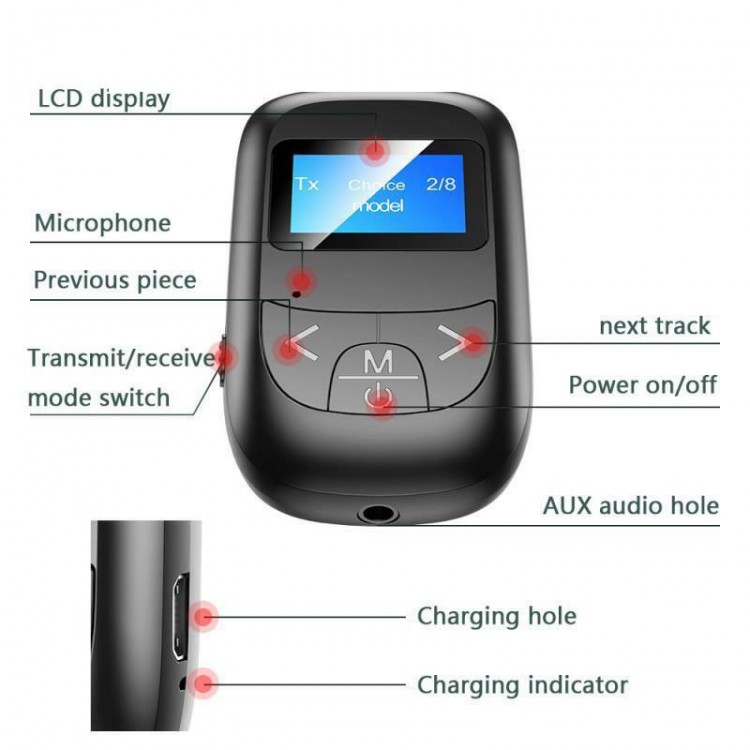 Bluetooth alıcı verici tx rx bluetooth aux bluetooth kulaklık bağlantı aparatı t14 Bluetooth alıcı verici tx rx bluetooth aux bluetooth kulaklık bağlantı aparatı t14