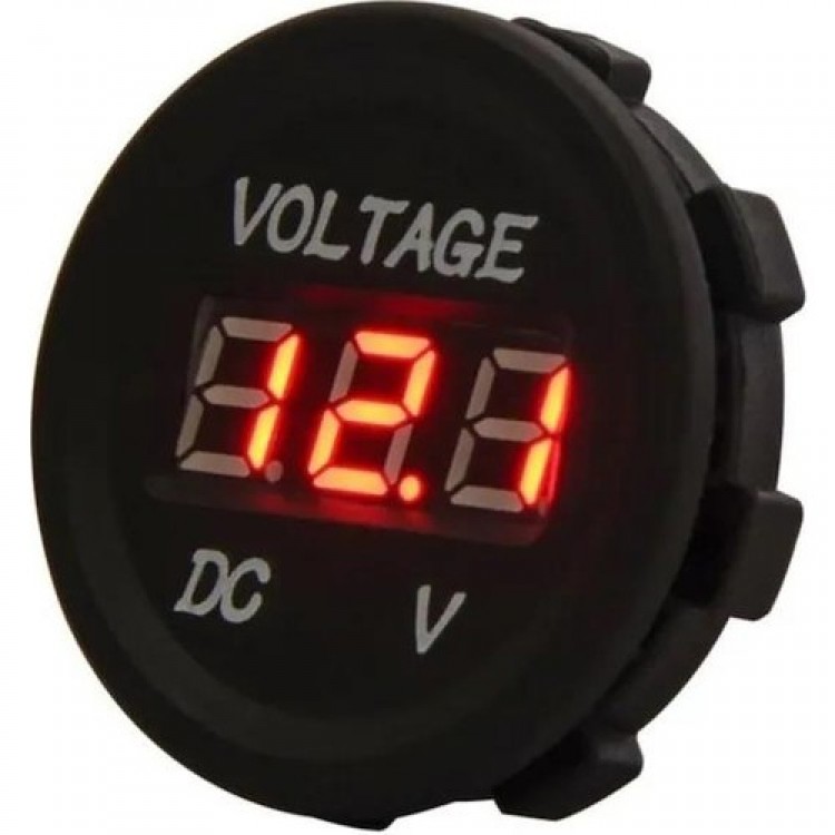 Dijital led ekran voltaj göstergesi kırmızı montaj tipi volt göstergesi