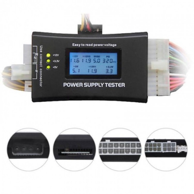 Dijital ekranlı power supply arıza tesbit cihazı Dijital ekranlı power supply arıza tesbit cihazı
