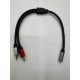 Dişi 3.5 mm erkek 2 rca çecirici kablo 2 rca erkek 3.5 dişi stereo çevirici