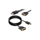 Displayport dvi kablo 1.5 metre displayport 24+1 dvi kablo