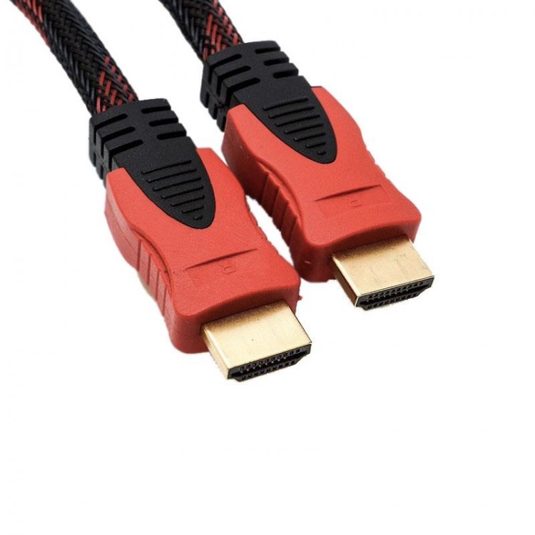 Hdmı kablo 1080p örgülü hdmi kablo 20 metre hd kablo