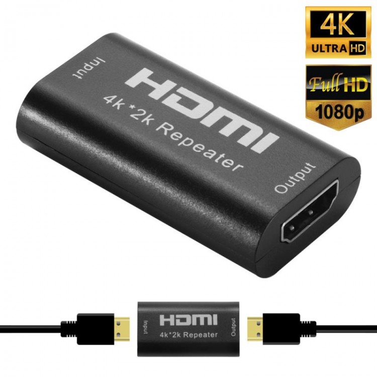 Hdmi repeater 4k hdmi uzatıcı 2k hdmi uzatıcı hdmi tekrarlayıcı 40 metre hdmi repeater