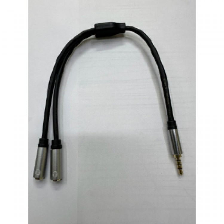 Kulaklık mikrofon çoğaltıcı splitter 4 boğum mikrofon kulaklık çoğaltıcı 2 x 3.5 mm splitter