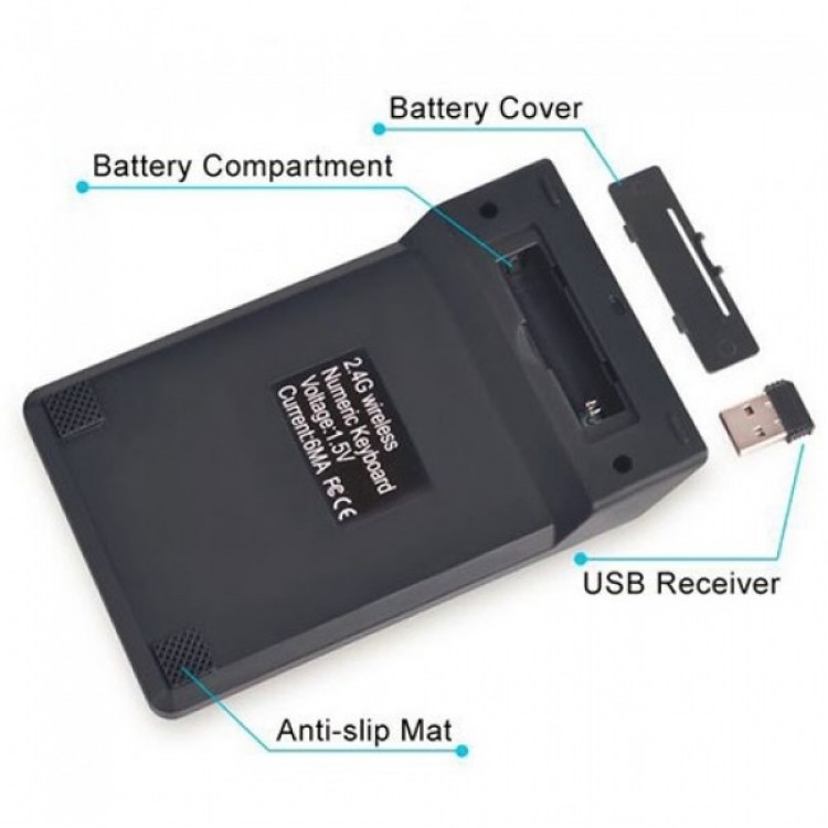 Numerik keypad 18 tuş kablosuz numara klavyesi Numerik keypad 18 tuş kablosuz numara klavyesi