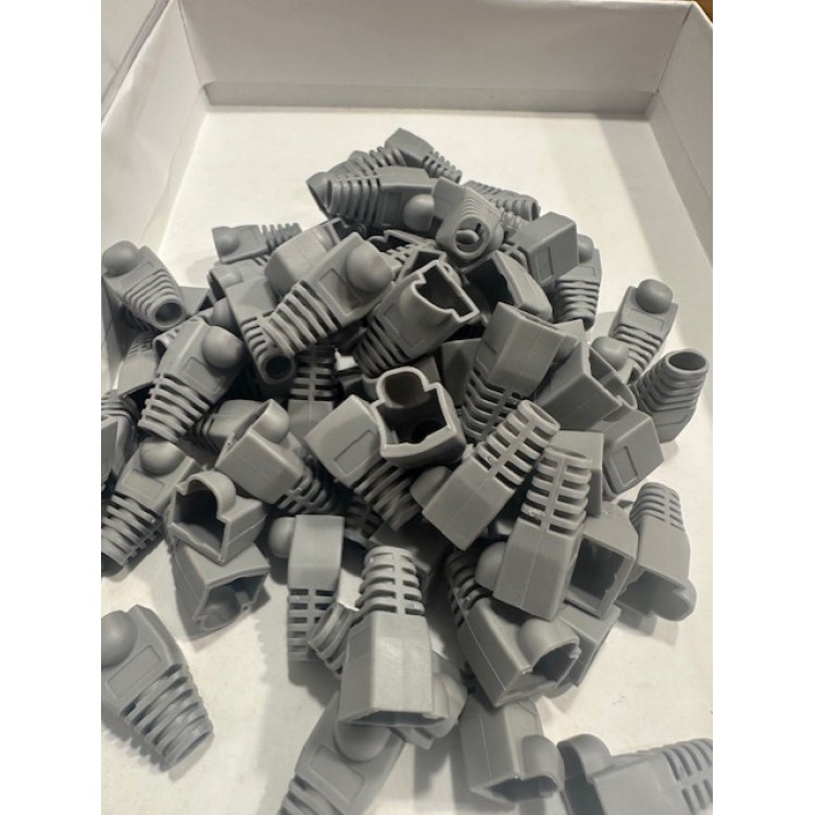 Gri rj45 kılıf gri cat6 kılıf gri cat5 kılıf 100 adet