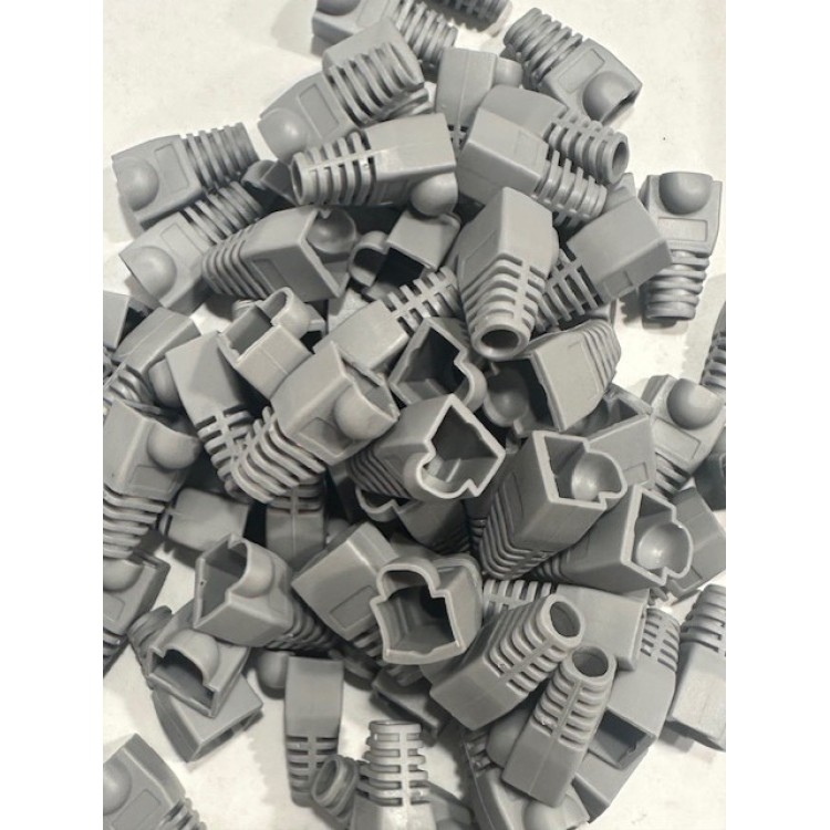 Gri rj45 kılıf gri cat6 kılıf gri cat5 kılıf 100 adet Gri rj45 kılıf gri cat6 kılıf gri cat5 kılıf 100 adet