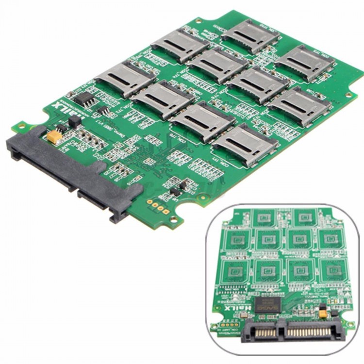 Micro sata sata 2.5" çevirici 10 port micro usb sata çevirici