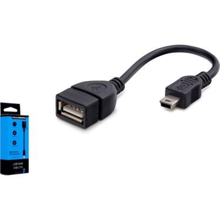 Mini usb otg 5 pin otg 15 cm oto teyp için usb çevirici Mini usb otg 5 pin otg 15 cm oto teyp için usb çevirici
