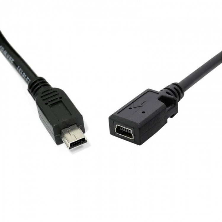 Mini usb dişi erkek uzatma kablosu 5 pin mini usb dişi erkek kablo 20cm