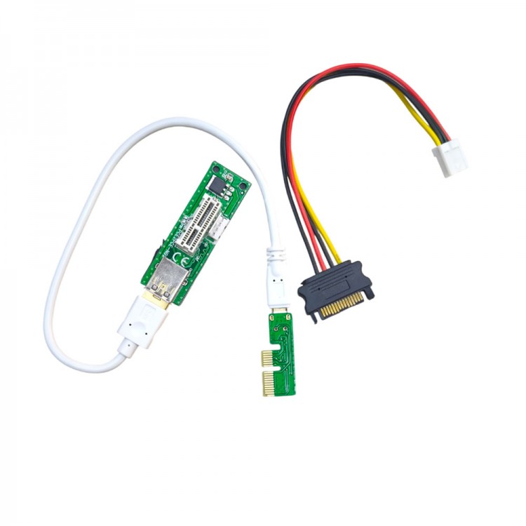 PCI-E X1 Genişletici PCI Express USB 3.0 Adaptör Yükseltici uzatıcı PCI-E X1 Genişletici PCI Express USB 3.0 Adaptör Yükseltici uzatıcı
